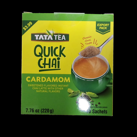 Tata Quick Tea Cardamom Flavor - 10 sachets (220gm)