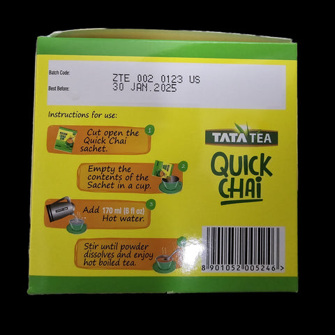 Tata Quick Tea Cardamom Flavor - 10 sachets (220gm)