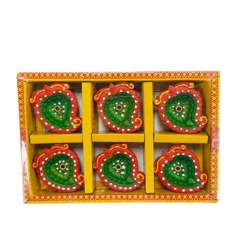 Decorative Diyas-pack of 6 (C145)