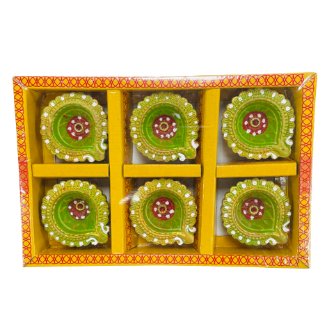 Decorative Diyas-pack of 6 (C139)