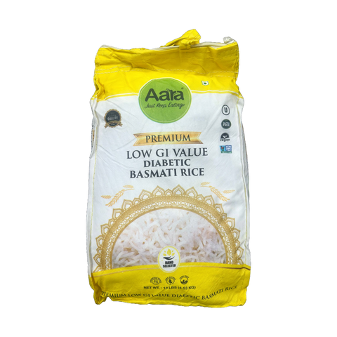 Aara Low GI Diabetic Basmati Rice - 10LB