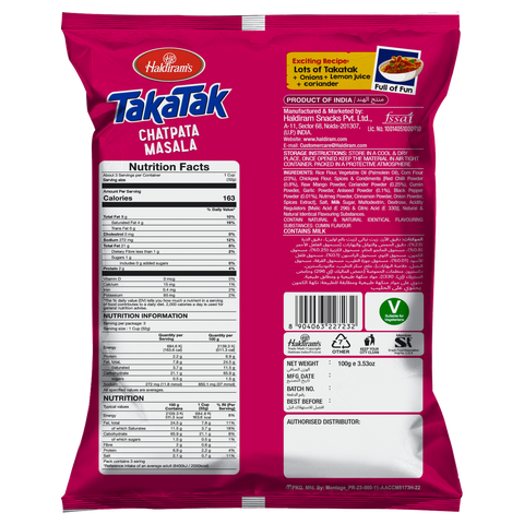 Haldiram TakaTak Chatpata Masala Snack - 100gm