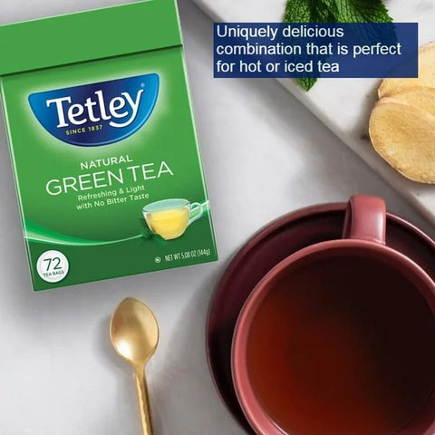 Wholesale Tetley Natural Green Tea  144GM x 12 Pcs